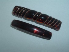 BROWN LUCITE BARRETTES UP DO HAIR ACCESSORY