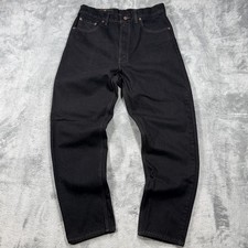 Vtg Levis 550 Jeans Mens 32x31 Black Relaxed Fit Tapered Leg Denim Dark Wash USA