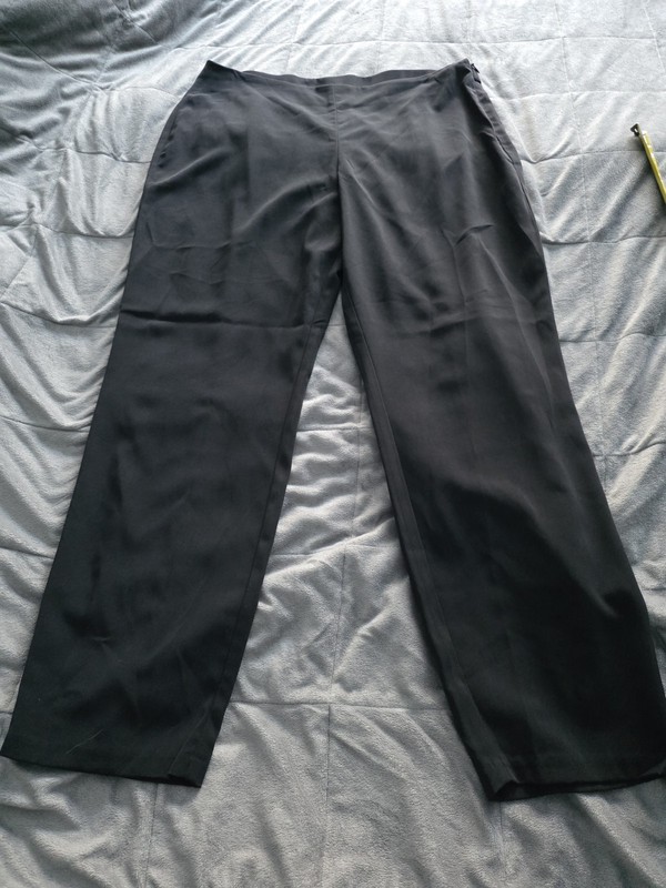 Worthing Ton Black Dress Pants Womens Size 12 Zip And Eye Hook