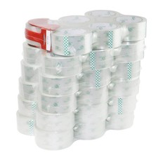 36Rolls Clear Packing Tape with Dispenser, Shipping Tape Refills for Moving a...