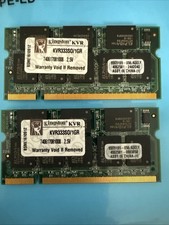 Lot Of 2 Kingston KVR333S0/1G  DDR SDRAM SODIMM laptop Memory 333 MHz