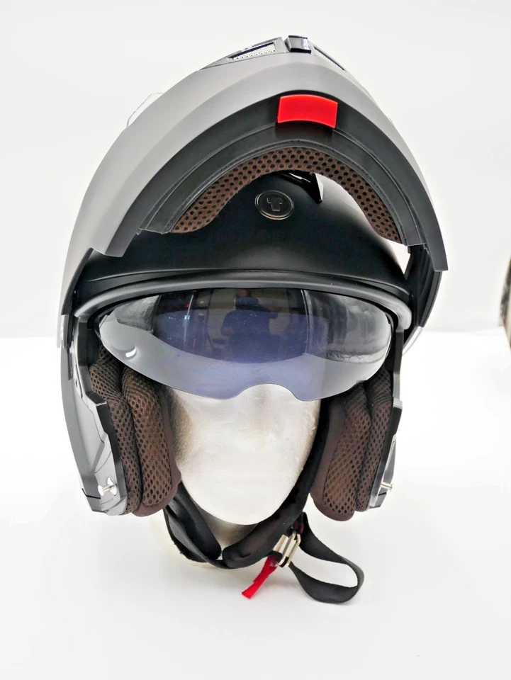 TORC T27B Modular Helmet with Integrated Blinc Bluetooth Flat Black Size Large - Image 3 of 4