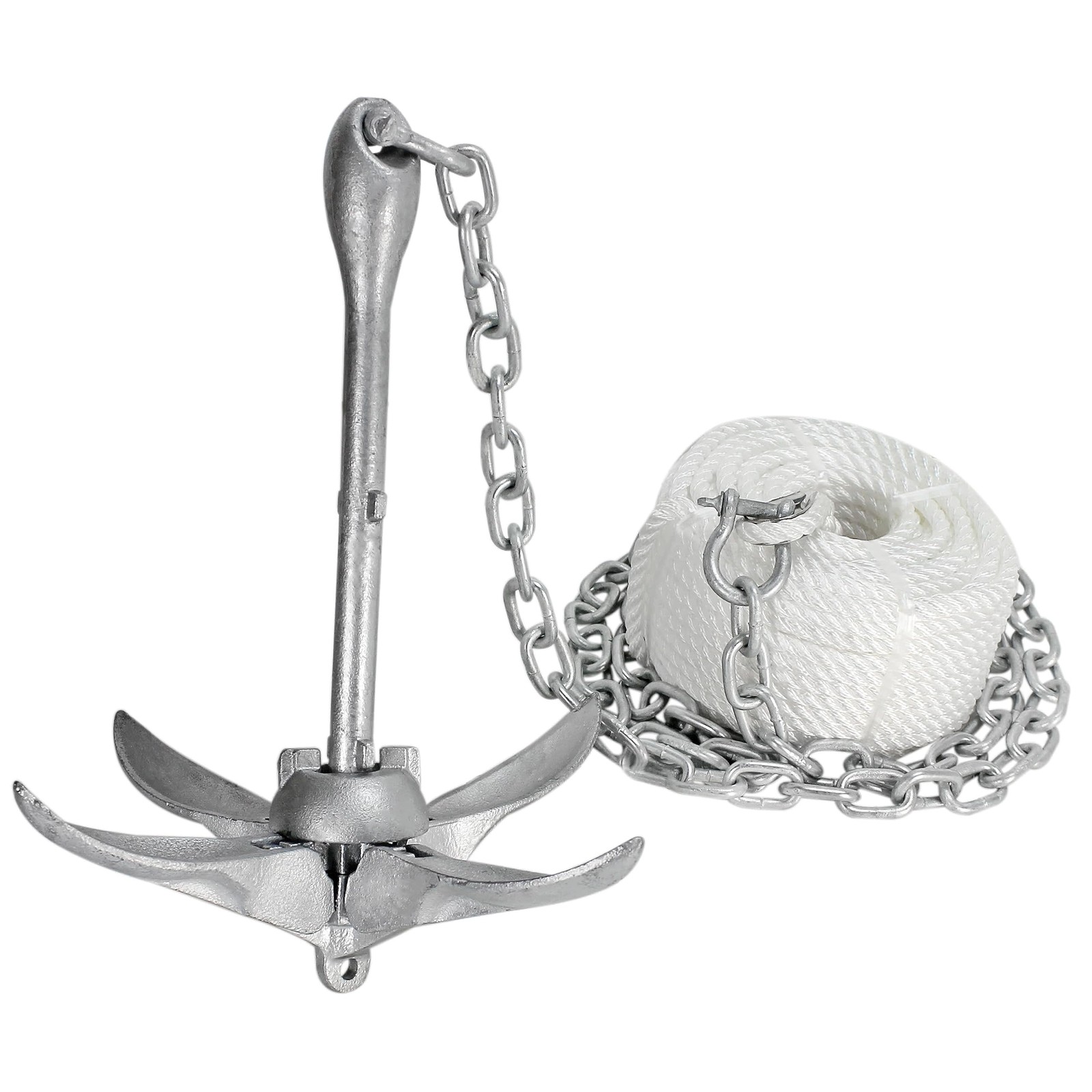 Extreme Max 3006.6705 Boattector Complete Grapnel Anchor Kit For Small Boats
