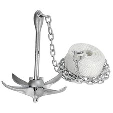 Extreme Max 3006.6705 Boattector Complete Grapnel Anchor Kit For Small Boats