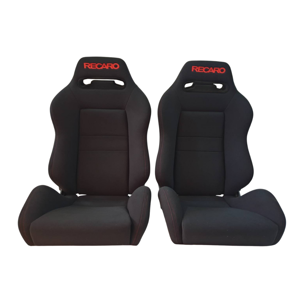 PAIR OF USED JDM RECARO SR3 BLACK BUCKET SPORT SEATS RACING PORCHE PAIR OF USED JDM RECARO SR3 BLACK BUCKET SPORT SEATS RACING PORCHE
