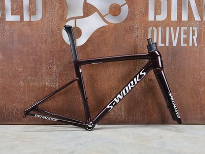 SPECIALIZED SWORKS TARMAC SL8 RAHMENSET / RED TO BLACK PEARL / DISC / 49CM  49CM