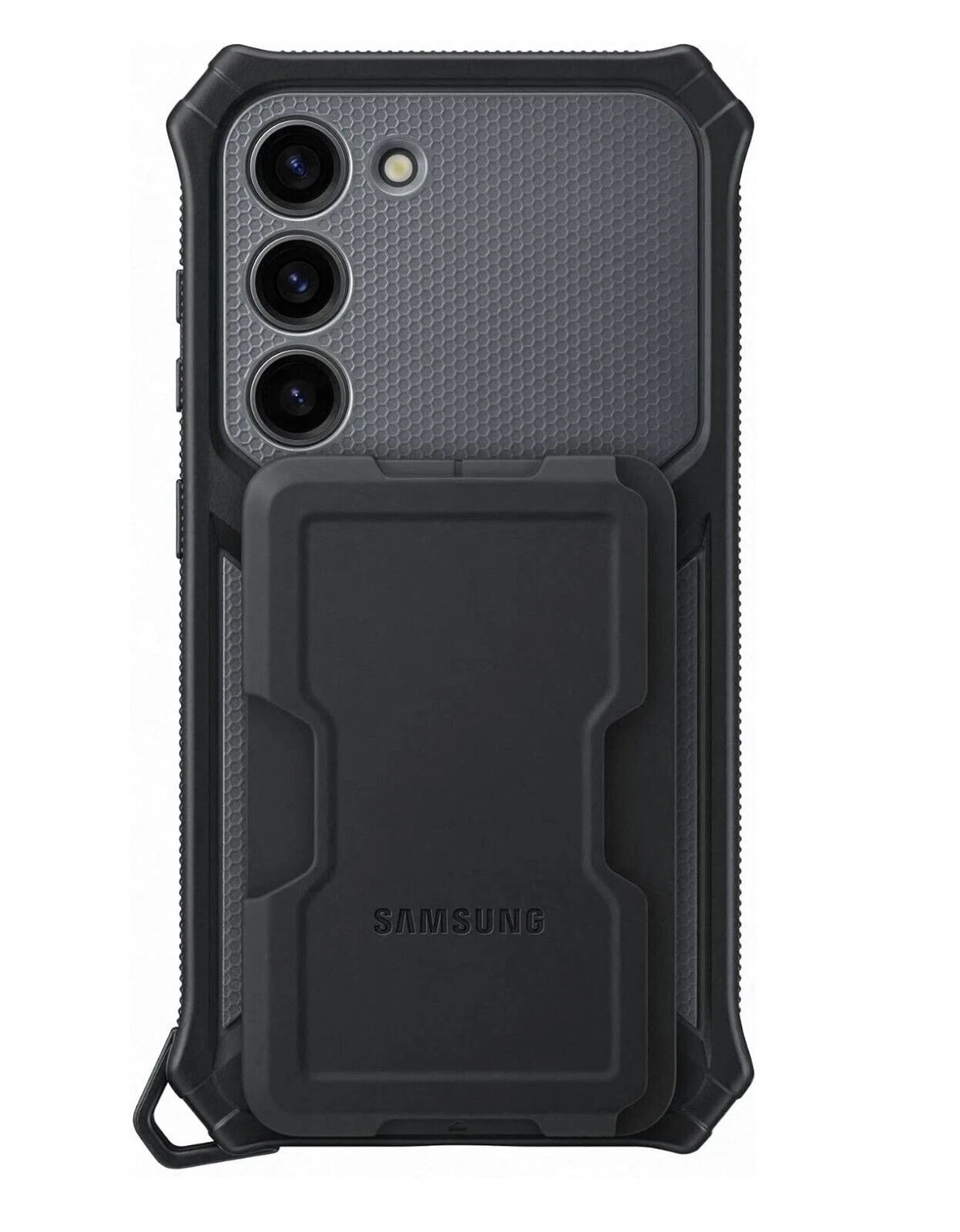 Official Genuine Samsung Galaxy S23+ Rugged Gadget Case Cover - Titan Black