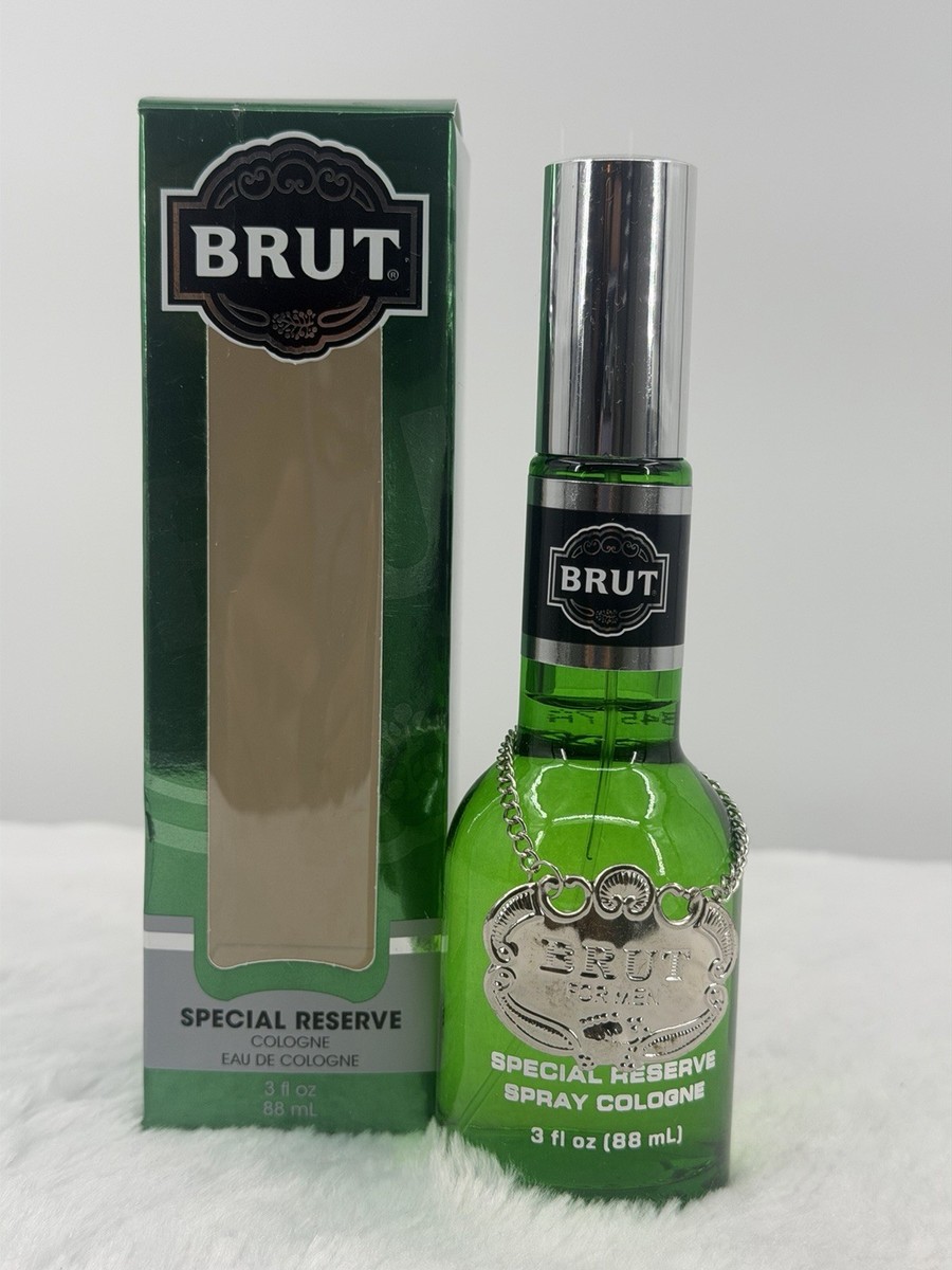 Brut Special Reserve Cologne 3 oz Spray for Men Vintage Glass Bottle Rare | eBay