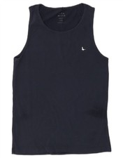 JACK WILLS Mens Stretch Vest Top Medium Navy Blue Cotton BR24