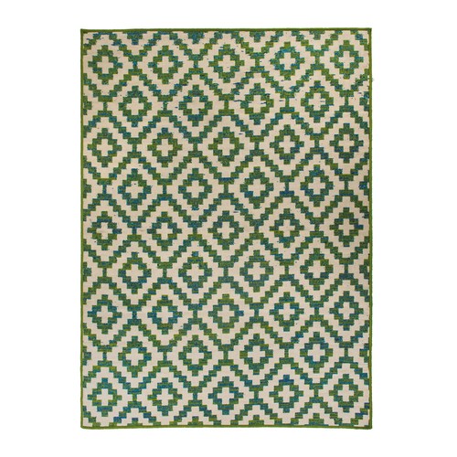 Rugshop Outdoor Rug Modern Geometric Trellis Indoor Outdoor Rugs Green Rugs 8x10 - Picture 2 of 11