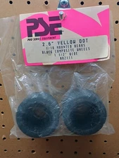 Parma 2.6 Yellow Dot Black Composite Wheels 1.5 Wide 82111 Bolink Pan Car