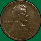 1924-D Lincoln Wheat Cent Fine F Coin #39581