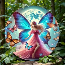 Enchanted Fairy Butterfly Foil Stencil 8x8 Inch - Waterproof, Dustproof, Durable