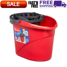 O-Cedar QuickWring Bucket, 2.5 Gallon Mop Bucket with Wringer, Red, Best Price.