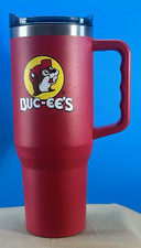 Buc-ee's Yukon Outfitters 40 oz Tumbler Thermal Cup Red With Handle Bucees NEW