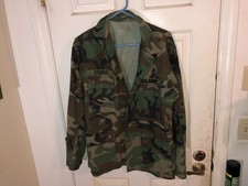US Army Woodland Camo Combat BDU Jacket Medium Regular