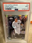 2025 Topps Chrome Aaron Judge #99 Prism Refractor PSA 9