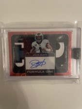 2022 Jalen Hurts Panini One Red Formula One Patch Auto /7