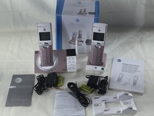 AT T 2 Handset Cordless Answering System With Smart Call Blocker Pink
