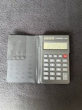 Vtg 70’s Solar Hanimex SB915 Pocket Calculator In Folding Sleeve Binder(Tested)