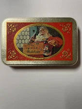 Vintage 1998 Santa Coca-Cola Xmas Playing Cards 2 New Sealed Decks & Tin *LOOK*