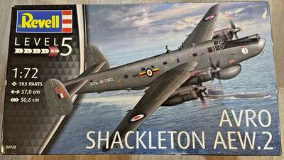 04920 Revell 1/72 Scale Avro Shackleton AEW 2 Model Kit, New Old Stock