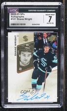 2022-23 SPx Rookies Auto Shane Wright #101 CGC 7 Auto 1e76