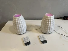 Ellia Aroma Diffuser w Essential Oils Sound Spa 7 Color Changing Lights Homedics