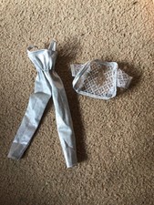 Vintage Original Sindy outfit from 1982 Silver disco Jumpsuit and bolero jacket