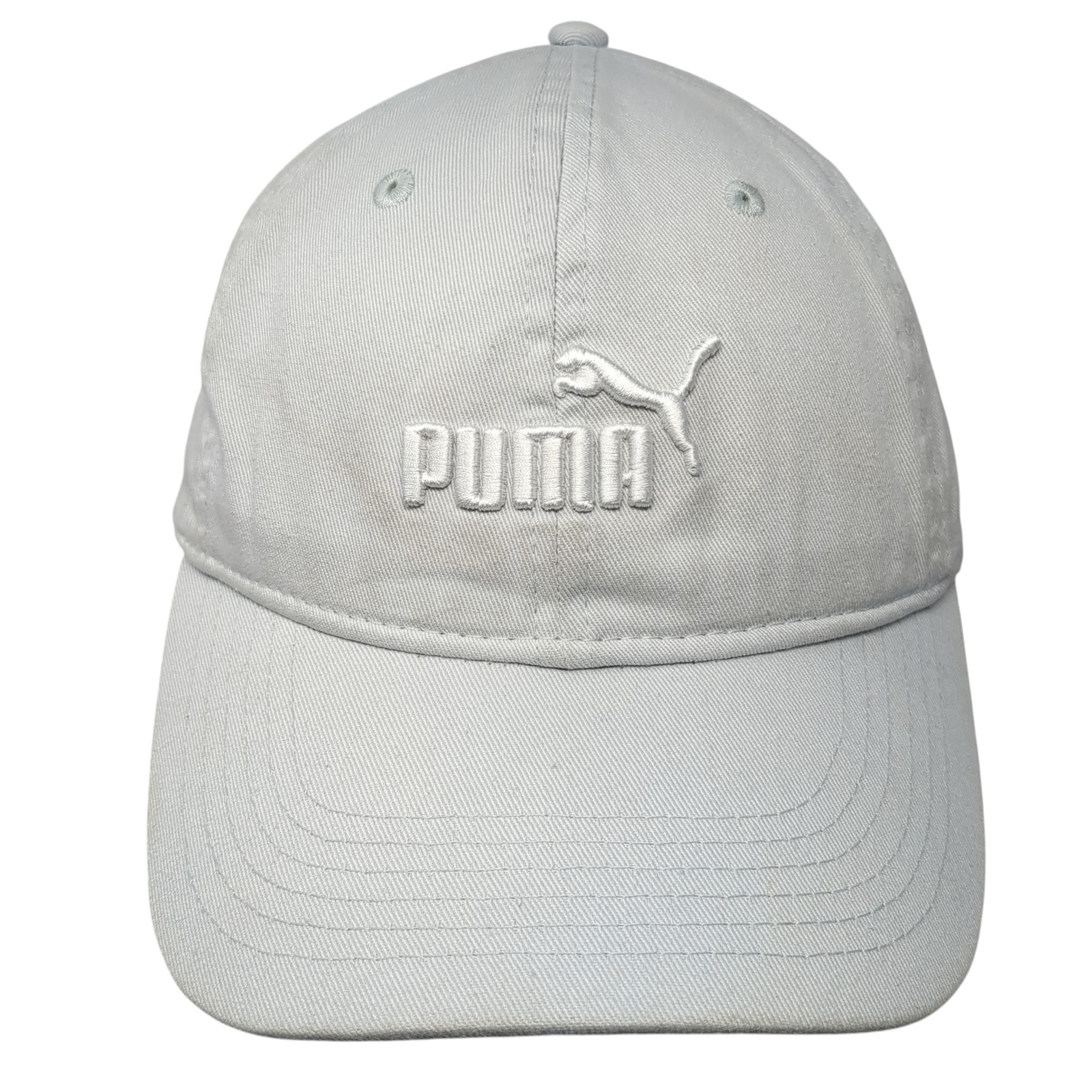 Puma Logo Slideback Hat Gray Solid One Size Embro… - image 1