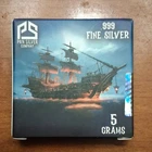 Pan Silver Company 5g .999 Fine Silver Ship Shaped Bar limited Mintage of 3000