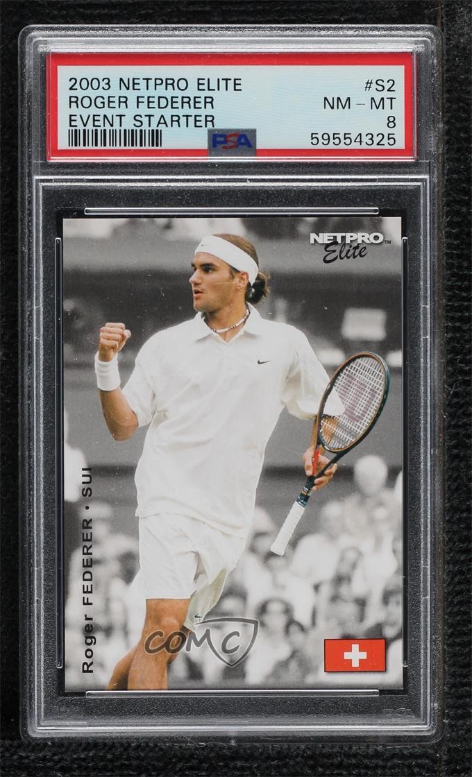 2003 NetPro Elite Series Event Edition Starter Roger Federer #S2 Rookie RC 0ji1