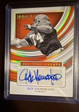 2022 Immaculate Collegiate - All-Time Greats Signatures Jack Youngblood Gold /10