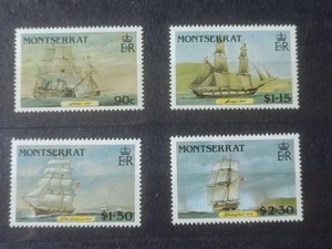 Montserrat 1986 Historic Sailing Ships SC## 618-621 MNH Set