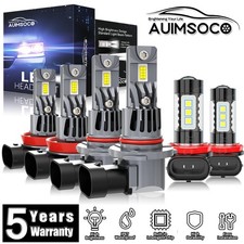 For Ford Ecosport 2018-2020 6x Led Headlight Bulbs Hilo Beam Fog Light 80000lm For Ford Ecosport 2018-2020 6x Led Headlight Bulbs Hilo Beam Fog Light 80000lm