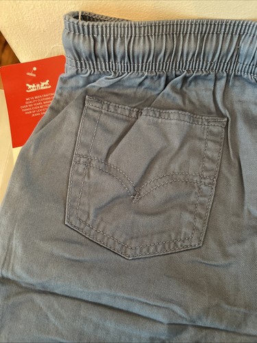 LEVI'S Boys Relaxed Drawstring Waist Long Shorts - Blue - Kids L (10/12) - NEW! - Picture 6 of 9