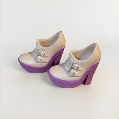 Project Mc2 Adrienne Attoms Doll Replacement White & Purple Heel Shoes