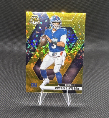 Panini 2025 Mosaic Russell Wilson New York Giants #14 Parallel 03/10 JERSEY