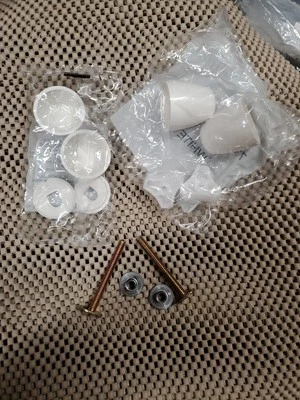 American Standard 7381251-200.0200A Ez-Install Bolt Cap Kit, white New sealed