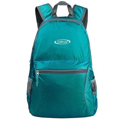 G4Free 20L faltbarer Rucksack leicht, klein wasserdicht 20L, türkis 