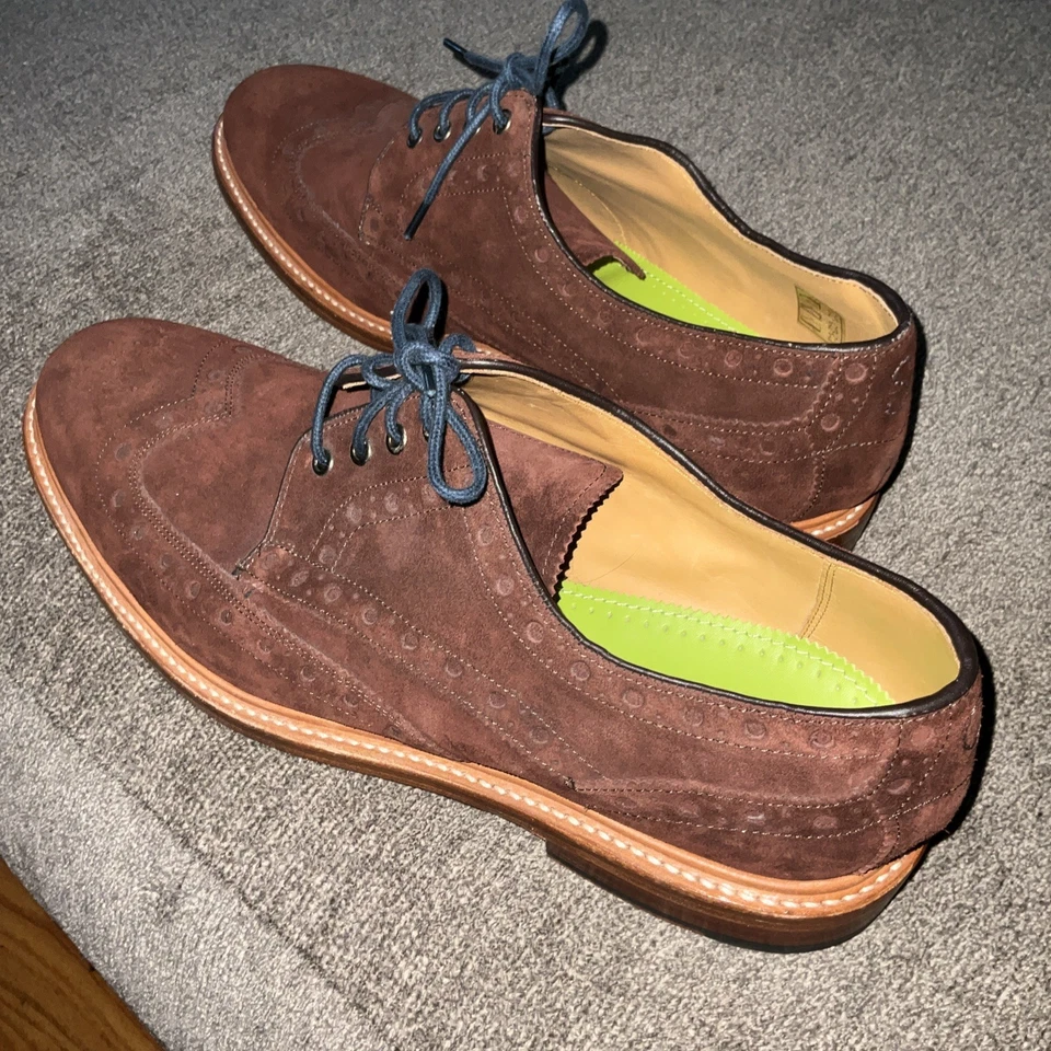 OLIVER SWEENEY Hasketon Marrón Gamuza Punta de Ala Gen Goodyear Welt EE. UU. 13, UE 12 Foto 4 de 4