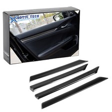 Carbon Fiber Interior Door Decor Cover Trim For 10th Honda Civic 2016-2021 Sedan