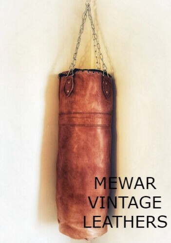 Vintage Style Boxing Bag / Punch Bag With Hanging Chain Real