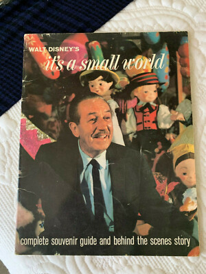 RARE It's a Small World Disneyland Complete Souvenir guide Vintage 1964 booklet