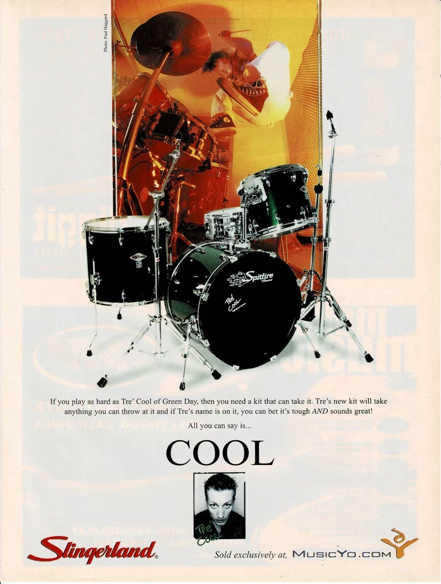 TRE COOL of GREEN DAY SLINGERLAND DRUMS 2001 Print