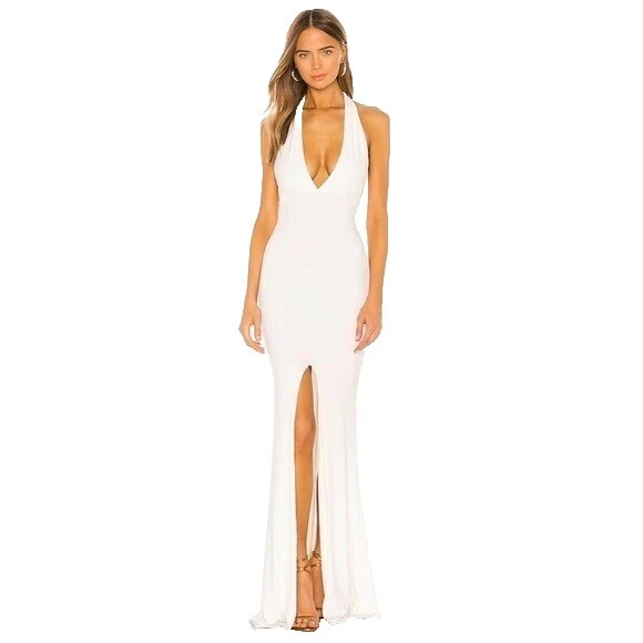 White Halter Dresses for Women