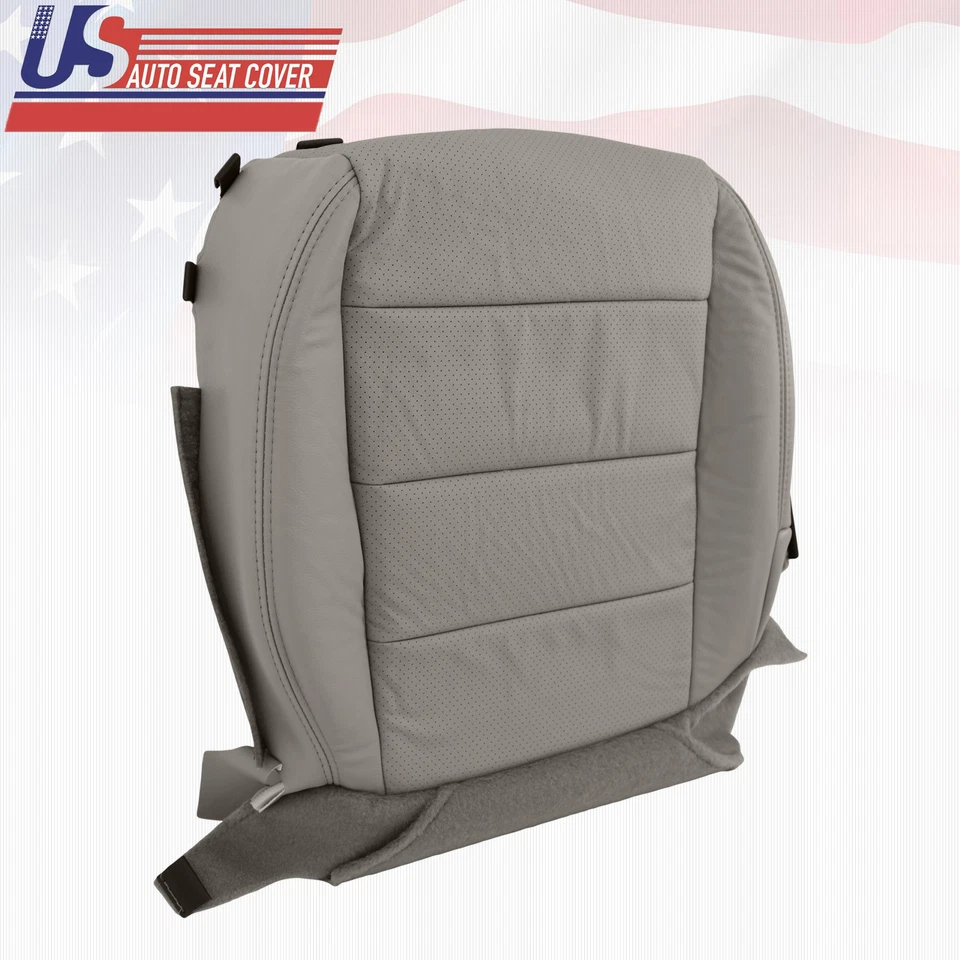 Cubierta de asiento perforada inferior del conductor de cuero gris topo para ACURA TL TYPE-S 2007 Foto 4 de 4