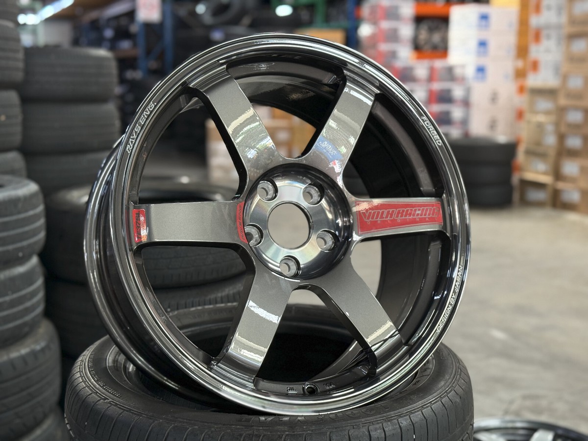 New 18x8.5J NK TE37 Flow Formed (4 Wheel) 5x112 VW Golf GTI