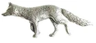 Fox Finely Handcrafted in Solid Pewter In UK Lapel Pin Badge