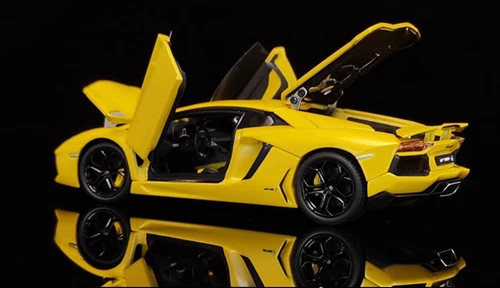 AUTOart 1/43 Alloy fully open car model Lamborghini Aventador LP700-4 Yellow - Picture 9 of 11